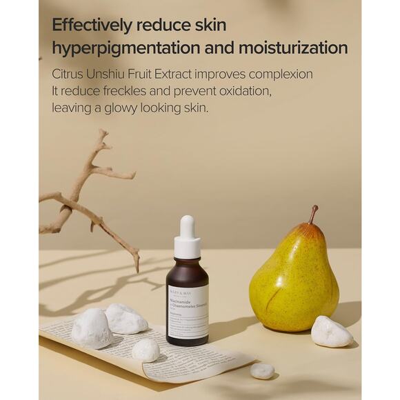Mary&May Niacinamide + Chaenomeles Sinensis Face Serum 1.01 fl.oz. Korean Beauty - Picture 3 of 6